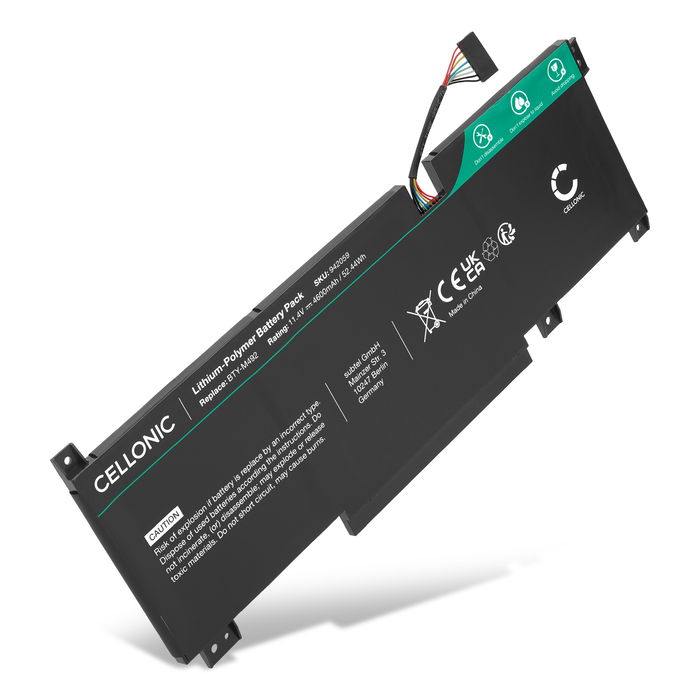 MSI Katana GF76 11UE Akku 4600mAh Ersatzakku Batterie von Cellonic