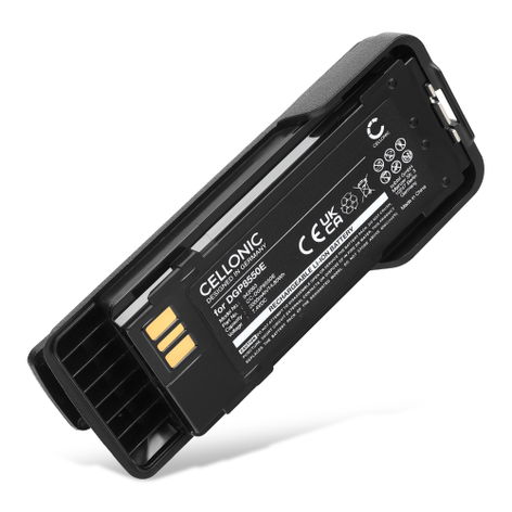 Battery for Motorola DP4401Ex; DP4801Ex; DGP8550E; DP4000ex Motorola DP4401Ex, DP4801Ex, DGP8550E (2000mAh, 7.4V) from CELLONIC