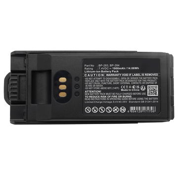 1x Akku für Icom IC F4400 F7020 F3400 F3400D F3400DP F3400DPS F3400DPT F3400DS F3400DT BP-283 BP-284 1900 mAh Lithium-Ionen von CELLONIC