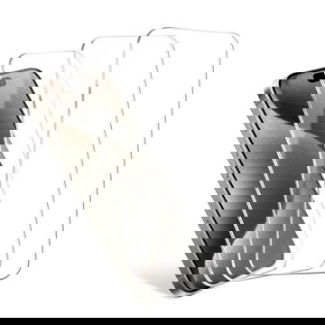 Apple iPhone 15 Pro, 3 x screen protector glass 6.1 2.5D Case-friendly 9H 0.33mm Full Glue, screen protector tempered glass