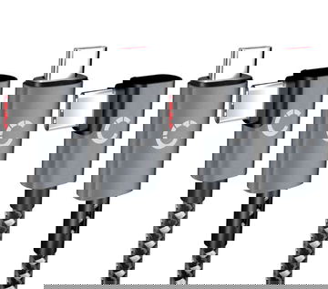 USB C auf USB C kabel 100W (2 Stück) L-förmig, rechtwinklig 1m – USB C Nylon Kabel, USB 3.1, 10 Gbit/s, 8K für  Handy, Tablet, Smartwatch, GPS, Lautsprecher uvm