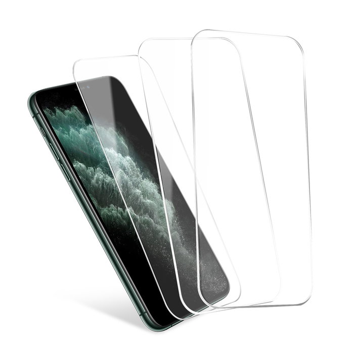 CELLONIC 3x Schutzfolie iPhone 11 Pro, iPhone XS & iPhone X - 5,8 Zoll Smartphone Displayschutz 2.5D aus Tempered Glass Ultra Thin 9H Schutzglas, Displayschutzfolie