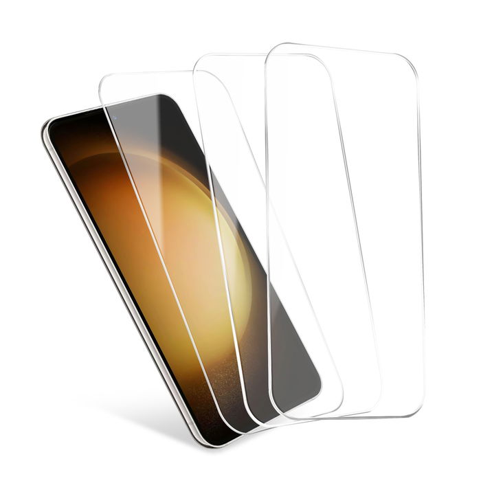 CELLONIC 3x Schutzfolie Samsung Galaxy S23 Plus 5G - 6,6 Zoll Smartphone Displayschutz 2.5D aus Tempered Glass Ultra Thin 9H Schutzglas, Displayschutzfolie
