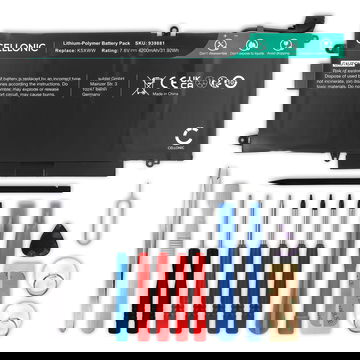 Akku für kompatibel mit Dell Latitude 7389, 12, K5XWW Laptop - 4200mAh 7.6V + Werkzeug-Set