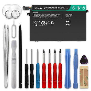 1x Lenovo Thinkpad E480 Akku + Werkzeug-Set 4100mAh Ersatzakku Batterie von subtel