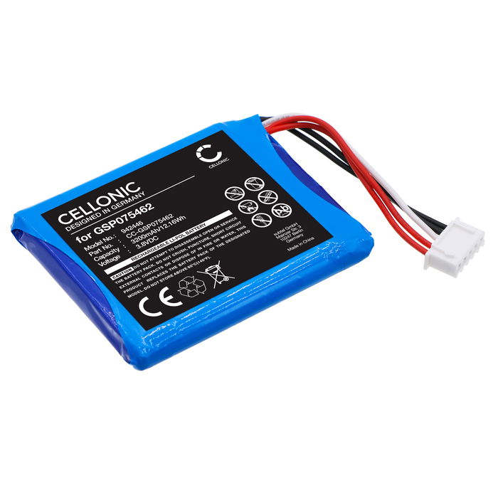 1x Battery for Harman Kardon Traveler GSP075462 (3200mAh, 3.8V) from CELLONIC