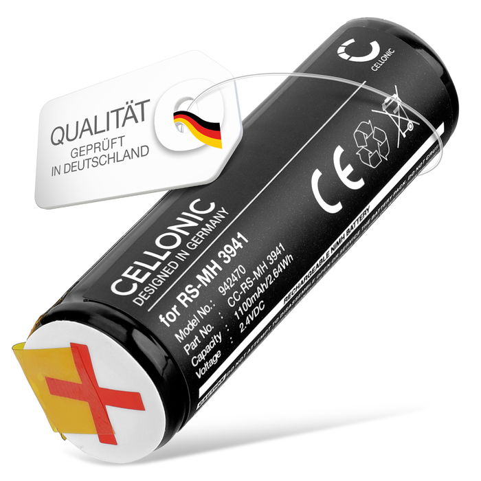 Akku für Braun DLX S18.535.3 Oral-B Sonic 3721 Rowenta CuraMed Dentasonic Dentacontrol 707 Dentacontrol Duo 1100mAh von CELLONIC