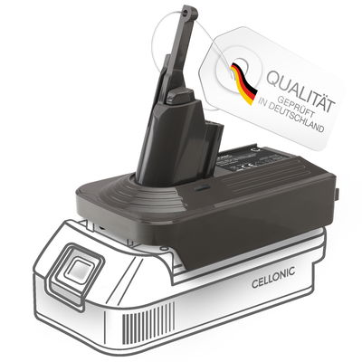 Akku Adapter Makita 18V auf Dyson V7 und Dyson V8 von CELLONIC