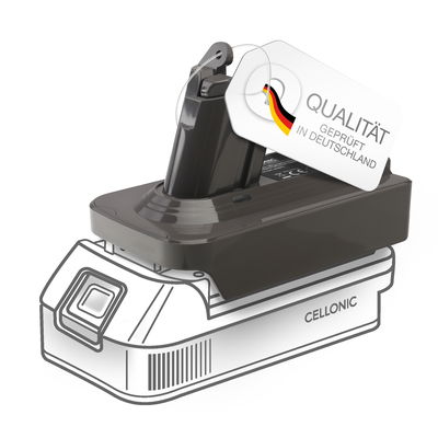 Makita 18V auf Dyson V6 Akku Adapter MT18V6 für Dyson V6 Staubsauger von CELLONIC