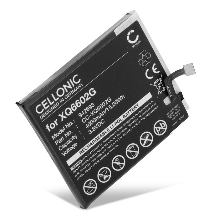 Battery for CAT S62, CATERPILLAR S62, (CAT, CATERPILLAR XQ6602G) 4000mAh from CELLONIC