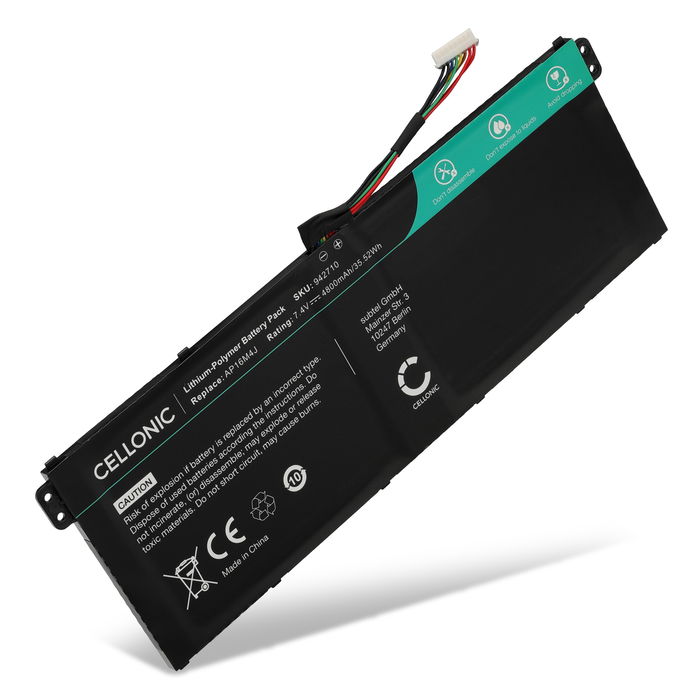 Acer Aspire 3 Pro A317-51 Akku 4800mAh Ersatzakku Batterie von Cellonic