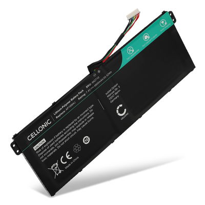 1x Battery for Acer Aspire 5 A515-41G, 1 A114, 3 A315, 1 A114-33, ES1-523, 3 A315-31, A A315-54, A A315-54K, 3 A317, A A311-31, Acer A114-33, AP16M4J, NX.GVWSA.002 7.4V 4800mAh from CELLONIC
