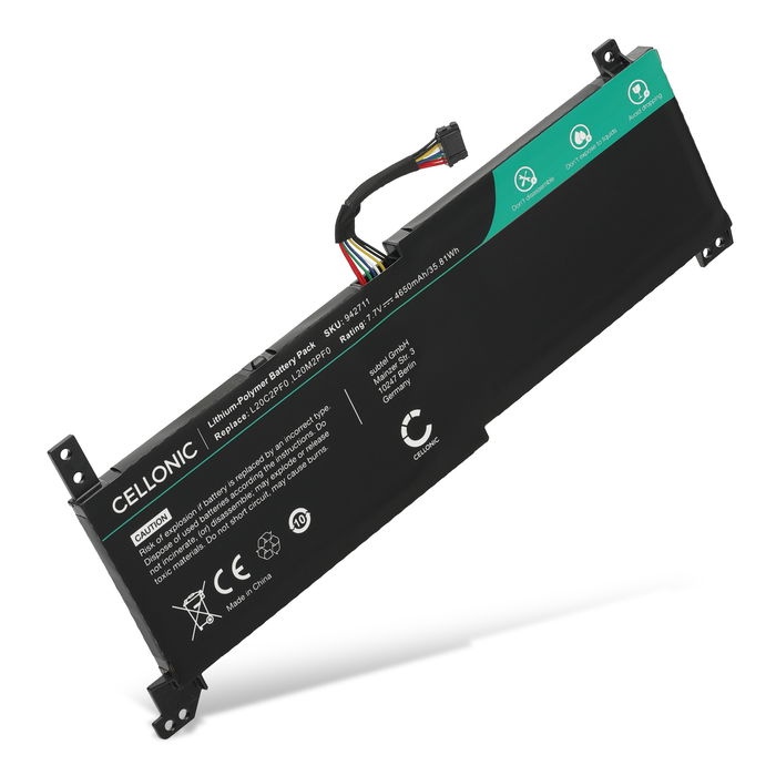 Akku für Lenovo V15 G4, V15 G2, V15 G3 IdeaPad 3 15ITL6, 15ALC6, 15IAU7, Ideapad 3 G6, L20M2PF0, L20C2PF0 Laptop - 4650mAh 7.7V 