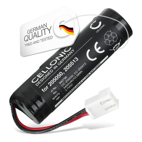 Battery for Leifheit 51000; 51113; 51002; 51114; Dry BFN18650 1S1P (3400mAh, 3.7V) from CELLONIC