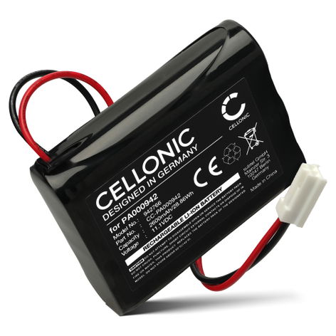 Battery for Heim & Haus 18797; GEC 12-W37 2447-3031-50, PA000942 (2600mAh, 11.1V) from CELLONIC
