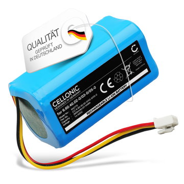 Akku für Blaupunkt XBOOST, XVAC, Bluebot XEASY, AENO RC2S, RC3S, Evolveo RoboTrex H9 2600mAh von CELLONIC