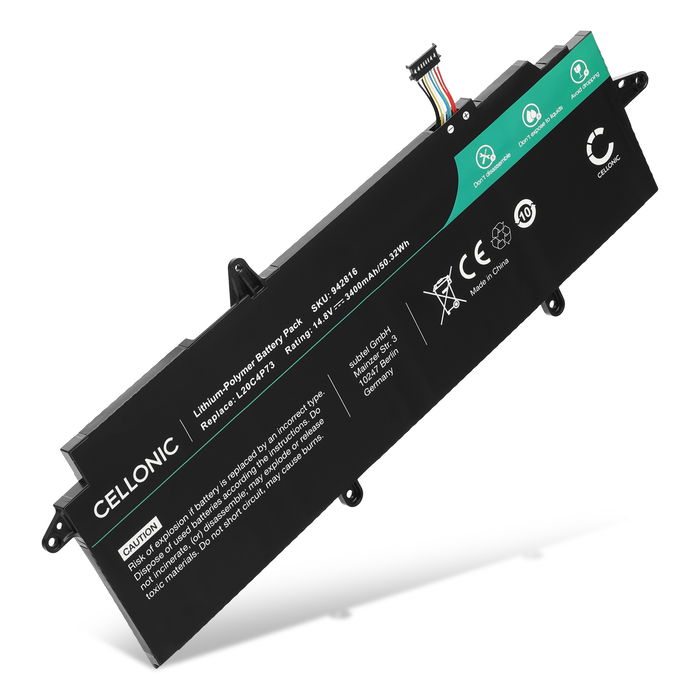 Lenovo L20M4P73 Akku 3400mAh Ersatzakku Batterie von Cellonic