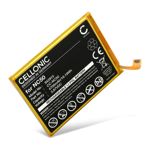 Battery for Motorola Moto G32, G41; XT2167 NC50, SB18D20540 (4700mAh, 3.87V) from CELLONIC