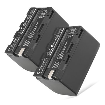 2x Battery for Sony DCR-PC1 DCR-PC2 DCR-PC3 DCR-PC4 DCR-PC5 DCR-TRV1VE / NP-FS11 NP-FS21 NP-FS31 NP-F10, -F20, NP-FS21, -FS33 (2800mAh, 3.7V) from CELLONIC