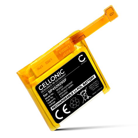 Akku für TicWatch Pro, Pro 4G, SP452929SF (400mAh, 3.85V) von CELLONIC