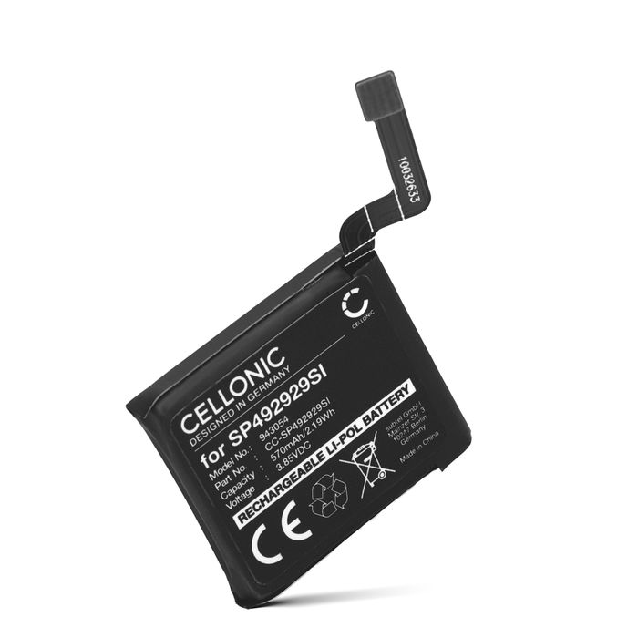 TicWatch SP492929SI Akku 570mAh Ersatzakku Batterie von Cellonic