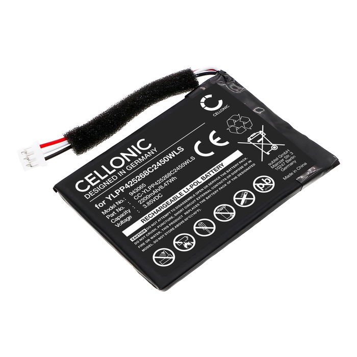 Yealink YLPP425268C2450WLS Akku 2200mAh Ersatzakku Batterie von Cellonic