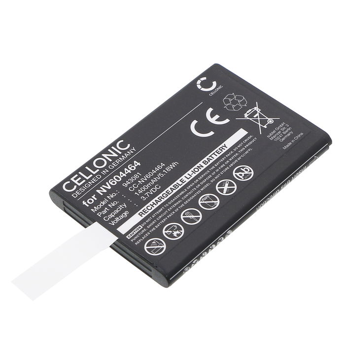 Beurer BY 110 Akku 1400mAh Ersatzakku Batterie von Cellonic