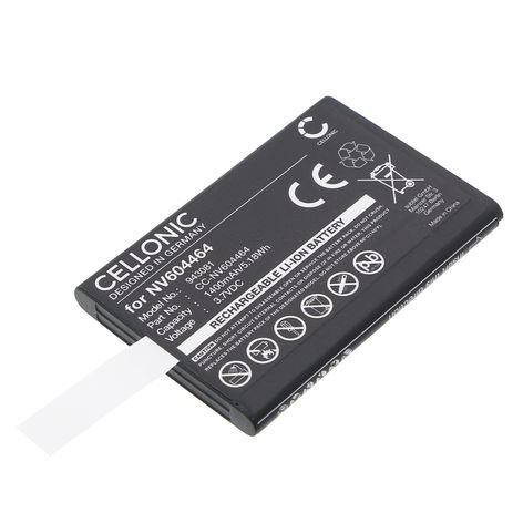 Battery for Beurer BY 110; Oricom Secure SC740, SC895 NV604464 (1400mAh, 3.7V) from CELLONIC