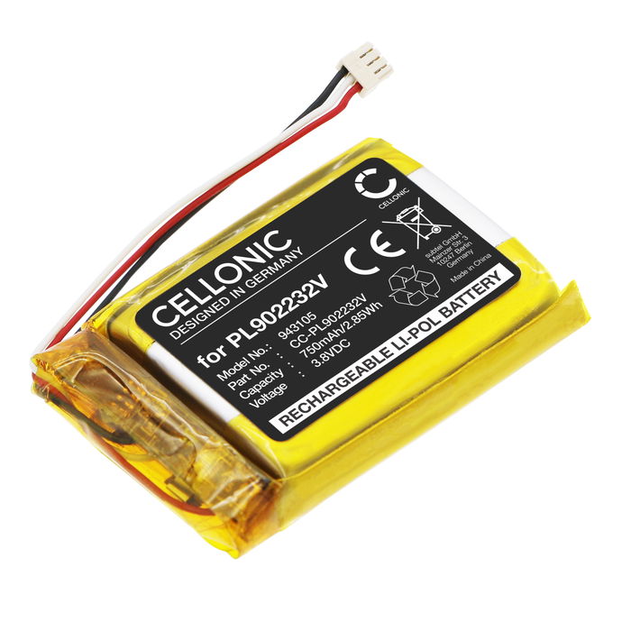 Jabra PL902232V Akku 750mAh Ersatzakku Batterie von Cellonic