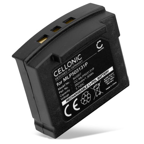 Battery for Unisar DH900; Sonumaxx 2.4 PR (350mAh, 3.7V) from CELLONIC