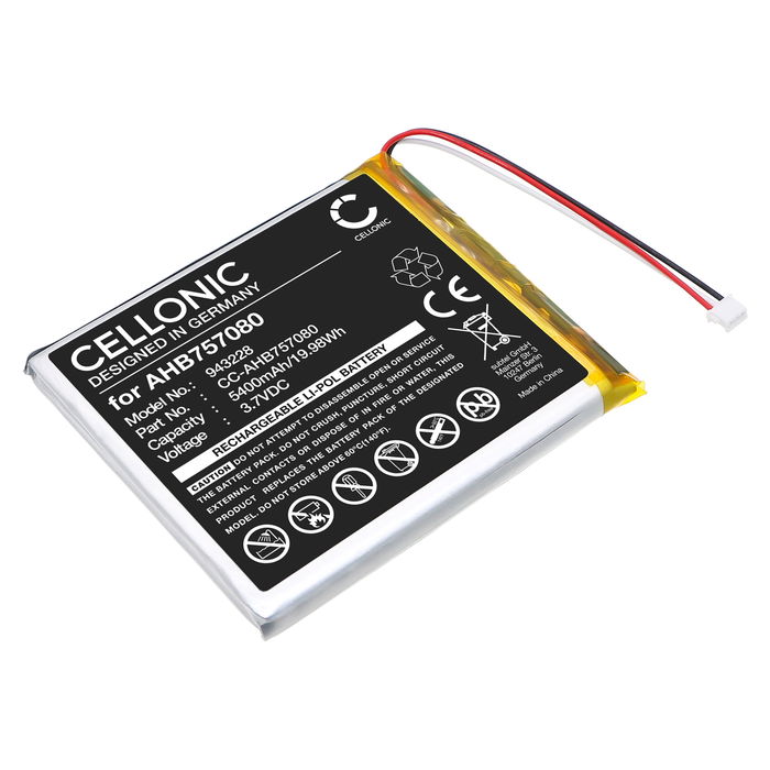 HelloBaby AHB757080 Akku 5400mAh Ersatzakku Batterie von Cellonic