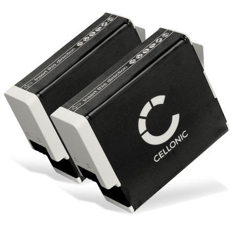 2x Akku für GoPro Hero 12 11 10 9, AHDBT-901 AHDBT-901C (1730mAh, 3.85V) von CELLONIC