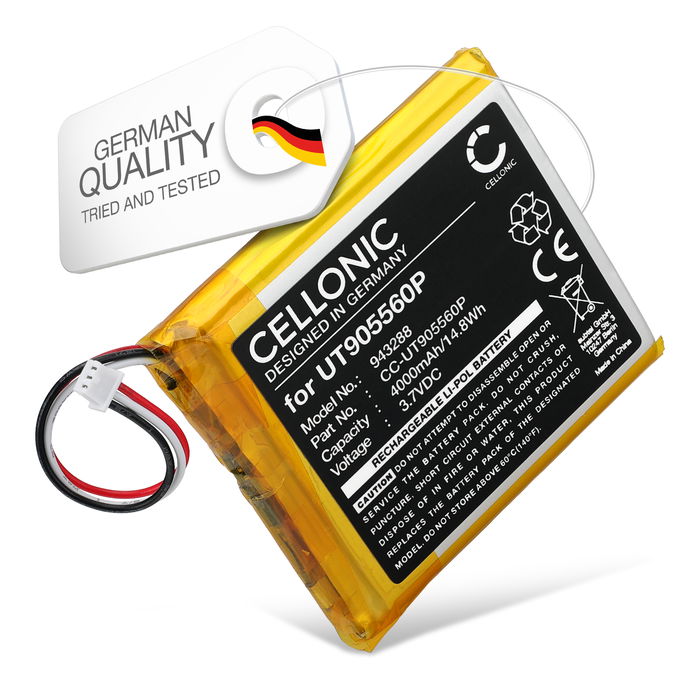 Battery for Babysense HD S2, Bonoch BBM01, BBM03, BBM05 4000mAh from CELLONIC