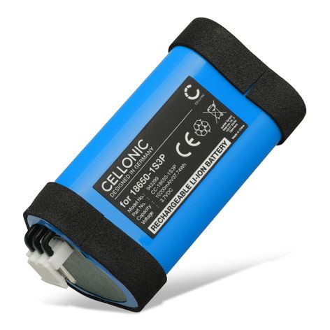 Battery for Ledlenser MT18 18650-1S3P (10200mAh, 3.7V) from CELLONIC