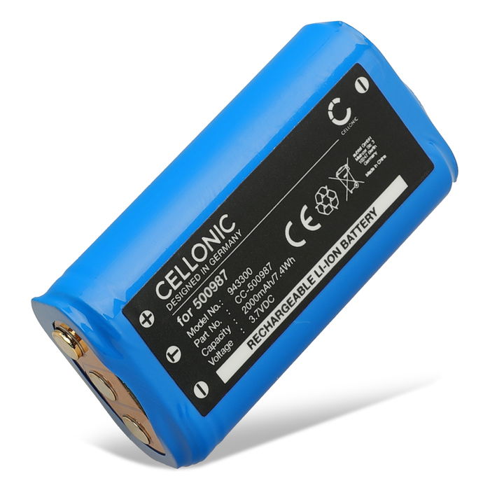 Battery for Ledlenser MH7, MH8 2000mAh from CELLONIC