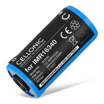 Akku für Olight Baton 3, Perun Mini, S1R Baton II 680mAh von CELLONIC