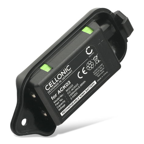 Akku für 3M Peltor Lite‑Com ACK03 (1200mAh, 2.4V) von CELLONIC