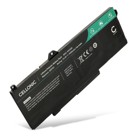 Akku für Dell Precision 3581, 3561, 3571, 3470, Latitude 3561, 5431, 5521, 5531, GRT01, R05P0 Laptop - 3950mAh 15.4V