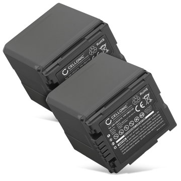 2x Akku für Panasonic HDC-SD200 SD707 SD700 SD600 HDC-HS9 HDC-SDT750 HDC-TM700 NV-GS500 VW-VBG070 VW-VBG130 VW-VBG260 (2200mAh, 7.4V) von CELLONIC