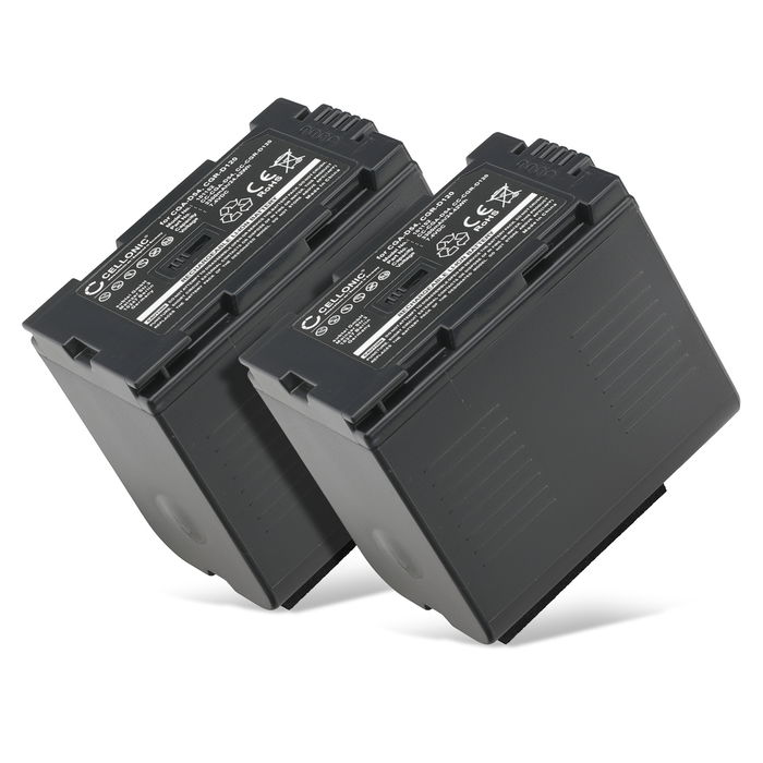 2x Panasonic AG-DVX100 Akku 3300mAh Ersatzakku Batterie von Cellonic