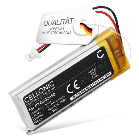 Akku für Sena SRL‑01 (SP51) PTC802050 (2-PIN) (800mAh, 3.7V) von CELLONIC
