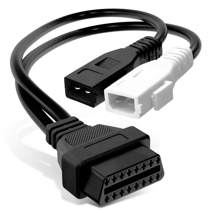 OBD2 Auto Adapterkabel für Audi, Volkswagen, Seat – 30cm Kabel 2+2 Pin (2x2) auf 16-Pin OBDII Diagnose Adapter von subtel