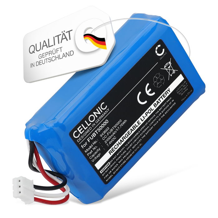 Akku für Abus FUAA50000, FUAA50010, FUAA50100 FUAA50000, FUAA50010 (2400mAh, 3.0V) von CELLONIC