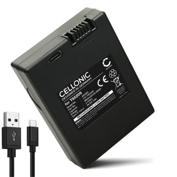 1x Akku für Eufy eufyCam 3, eufyCam 3C, E330, S330, Smart Lock S230, SmartDrop, Video Smart Lock S330 T8520S (8800mAh, 3.7V) + USB C Cable von CELLONIC