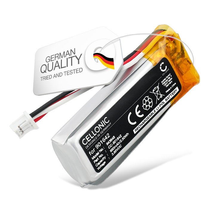 Battery for Somfy Nina IO, Timer io, 5121348A, 515657C 901642 (650mAh, 3.85V) from CELLONIC
