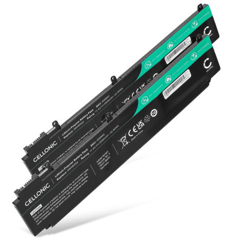 2x Akku für Lenovo ThinkPad T460s, T470s, Lenovo 00HW022, 00HW023, SB10F46461 Laptop - 2000mAh 11.4V