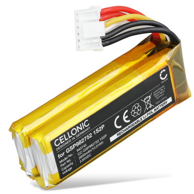 Akku f&uuml;r JBL Grip GSP982752 1S2P (2600mAh, 3.85V) von CELLONIC