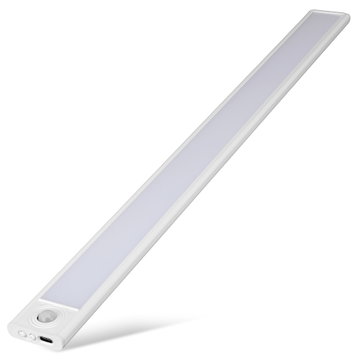 50cm Wiederaufladbare LED-Lichtleiste | Bewegungsmelder | 3 Farbtemperaturen (3000K/4000K/6000K) | Kabellose Magnetische Schrankleuchte von CELLONIC