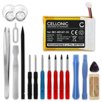 Garmin Fenix 7X Battery 300mAh + Tool-kit from CELLONIC